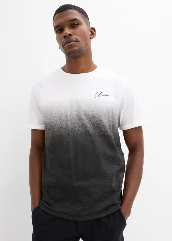 T-shirt in puro cotone, slim fit, bonprix