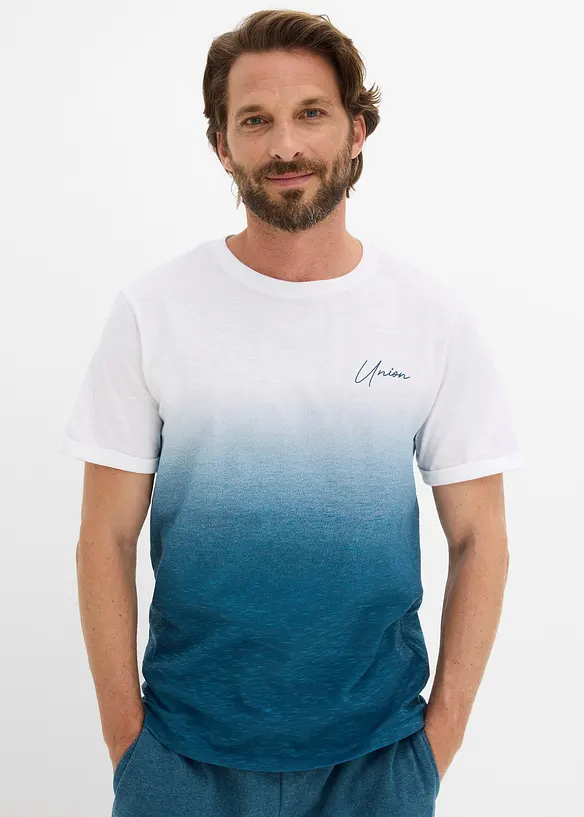 T-shirt in puro cotone, slim fit, bonprix