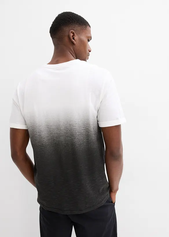 T-shirt in puro cotone, slim fit, bonprix