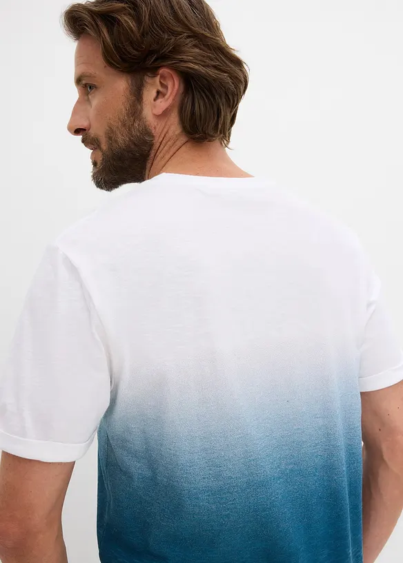 T-shirt in puro cotone, slim fit, bonprix