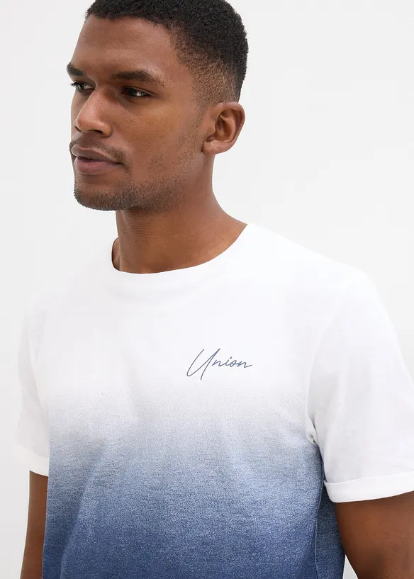 T-shirt in puro cotone, slim fit, bonprix