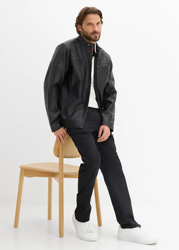 Pantaloni elasticizzati con elastico in vita regular fit, straight, bonprix