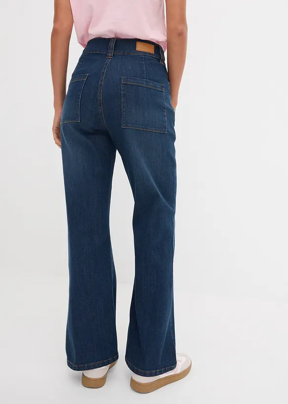 Jeans elasticizzati straight, vita alta, bonprix