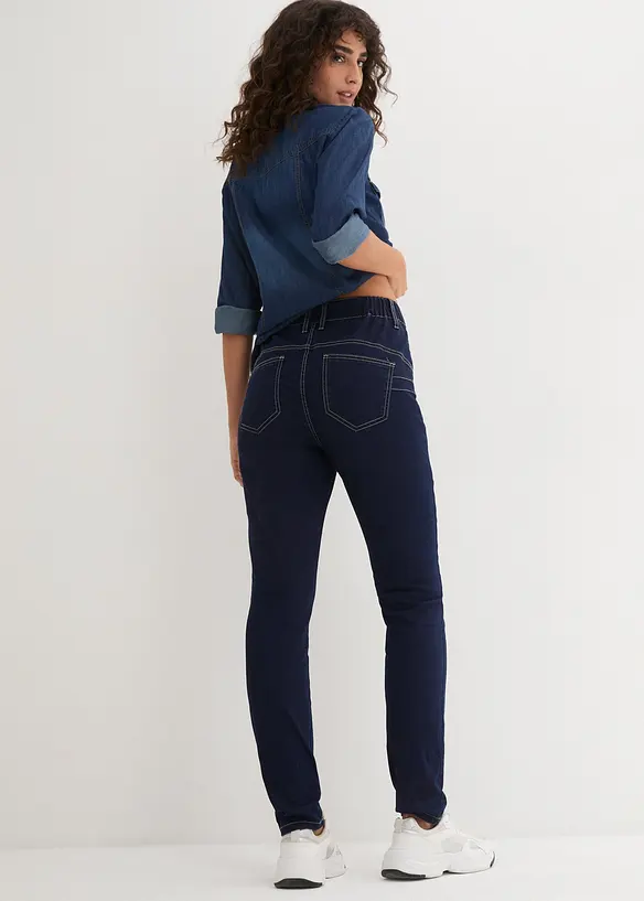 Jeans super elasticizzati slim fit, vita alta, bonprix