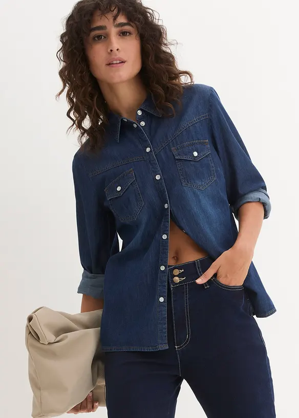 Jeans super elasticizzati slim fit, vita alta, bonprix