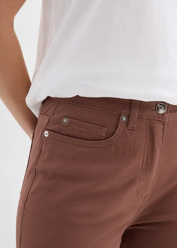 Pantaloni cropped a vita alta, bonprix