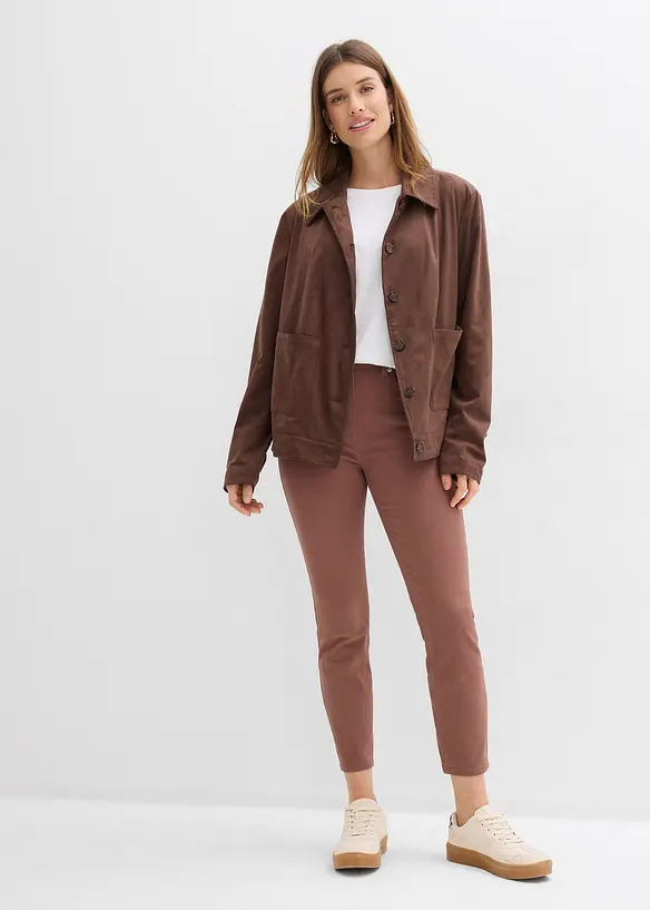 Pantaloni cropped a vita alta, bonprix