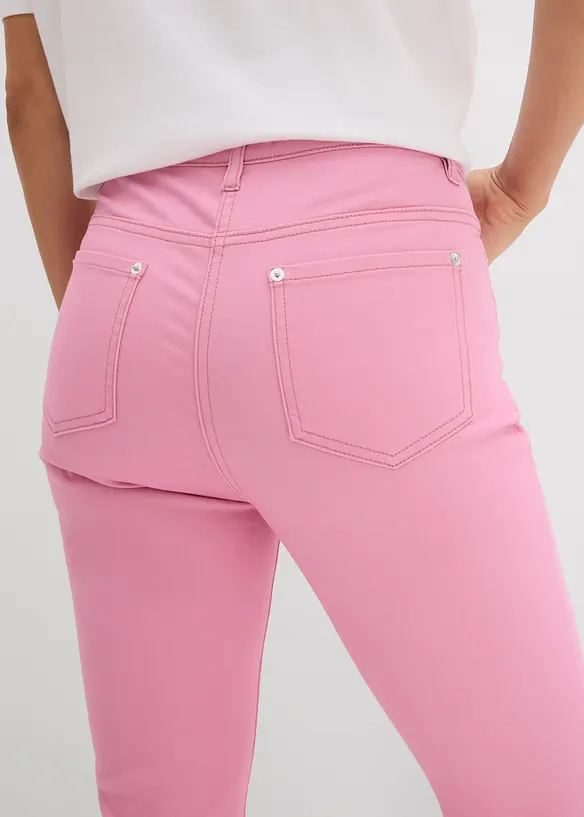 Pantaloni cropped a vita alta, bonprix