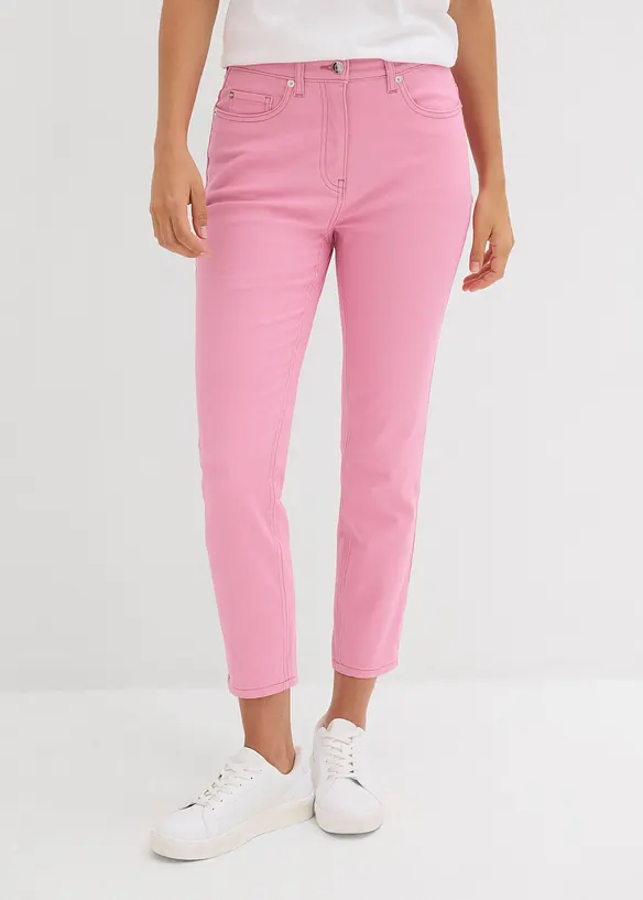 Pantaloni cropped a vita alta, bonprix