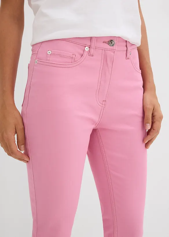 Pantaloni cropped a vita alta, bonprix