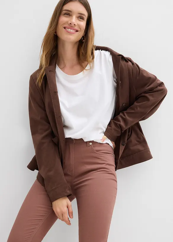 Pantaloni cropped a vita alta, bonprix