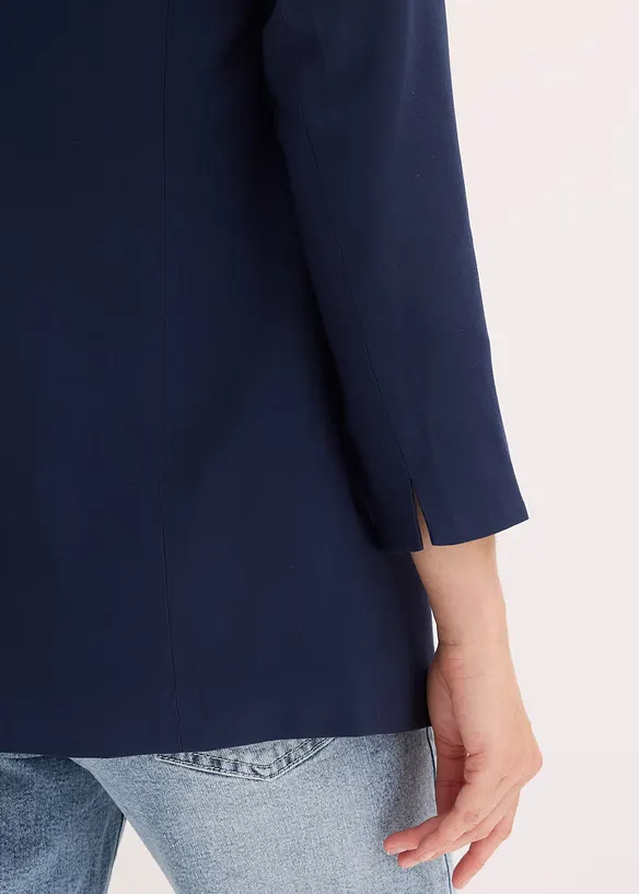 Blazer lungo in misto viscosa, bonprix