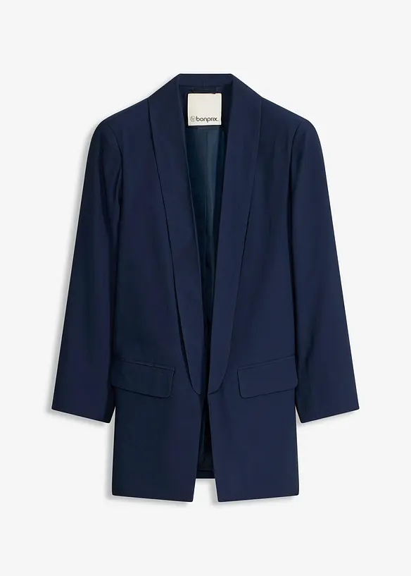 Blazer lungo in misto viscosa, bonprix