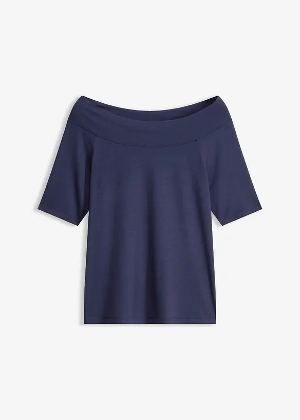 Maglia con spalle scoperte in misto viscosa, bonprix