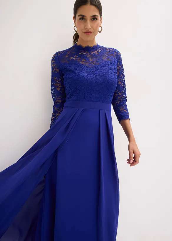 Abito lungo con pizzo, bonprix