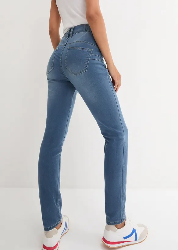 Jeans super elasticizzati slim fit, vita alta, bonprix