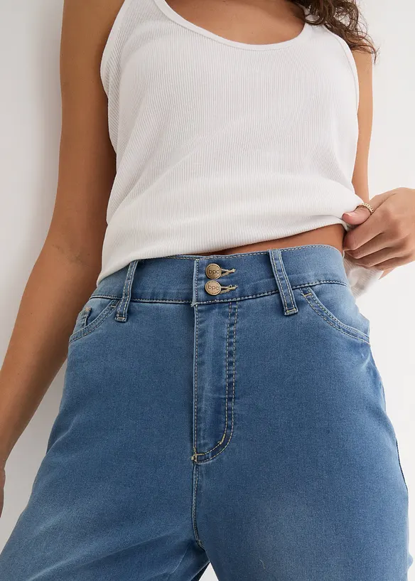 Jeans super elasticizzati slim fit, vita alta, bonprix