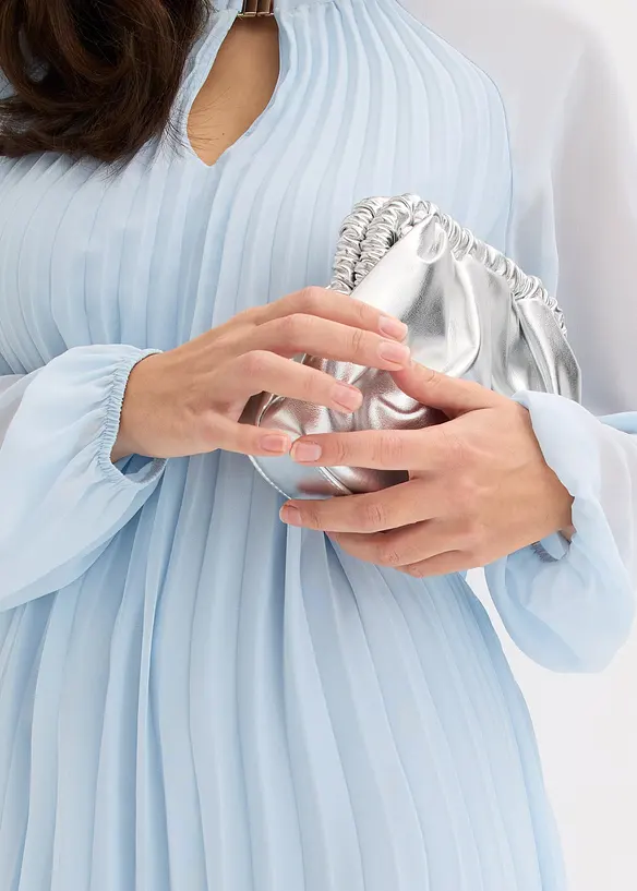 Miniabito plissettato in chiffon fine, bonprix