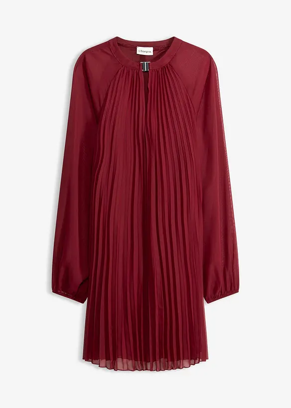 Miniabito plissettato in fine chiffon, bonprix