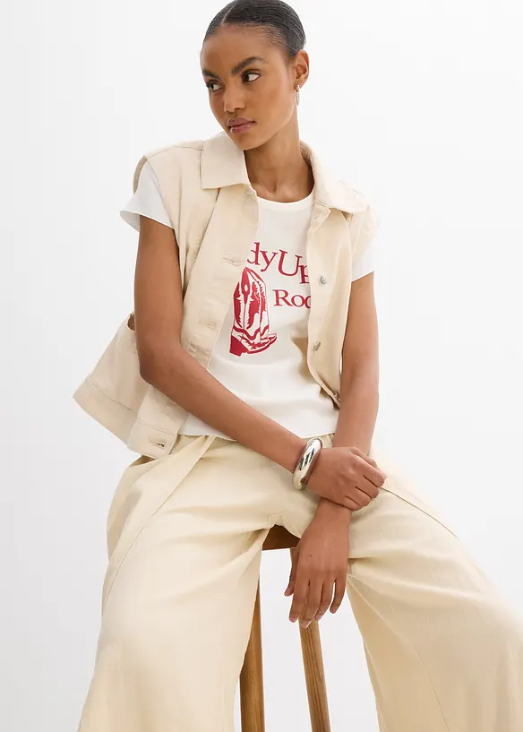 T-shirt in puro cotone biologico, bonprix