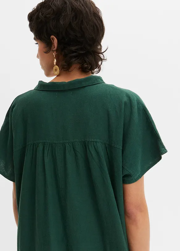 Caftano in misto lino e viscosa leggero, bonprix