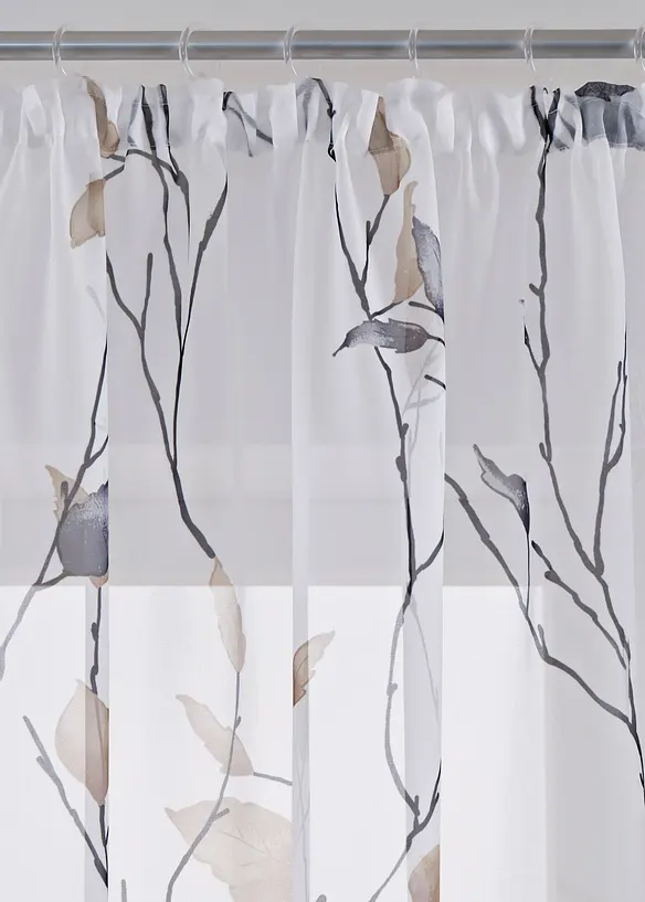 Tenda trasparente in voile leggero, anche extra lunga (pacco da 1), bonprix