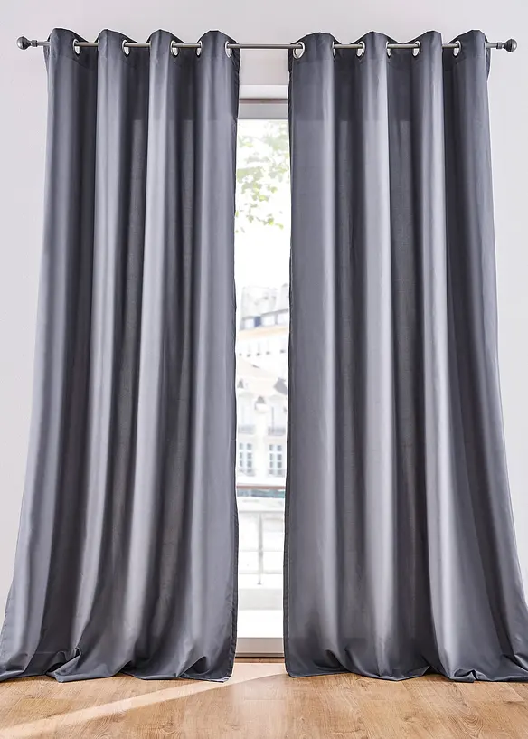 Tenda di facile cura in microfibra (pacco da 2), bonprix