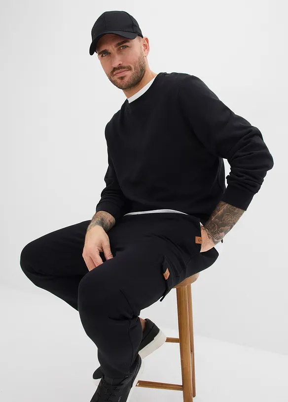 Pantaloni cargo da jogging in puro cotone biologico, bonprix