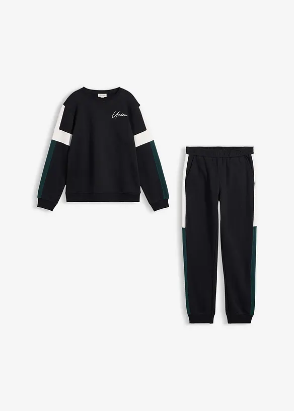 Tuta sportiva in puro cotone biologico, bonprix