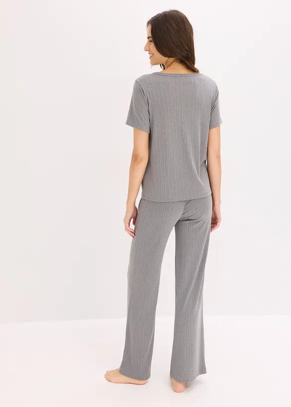 Tuta da casa a coste in misto viscosa, bonprix