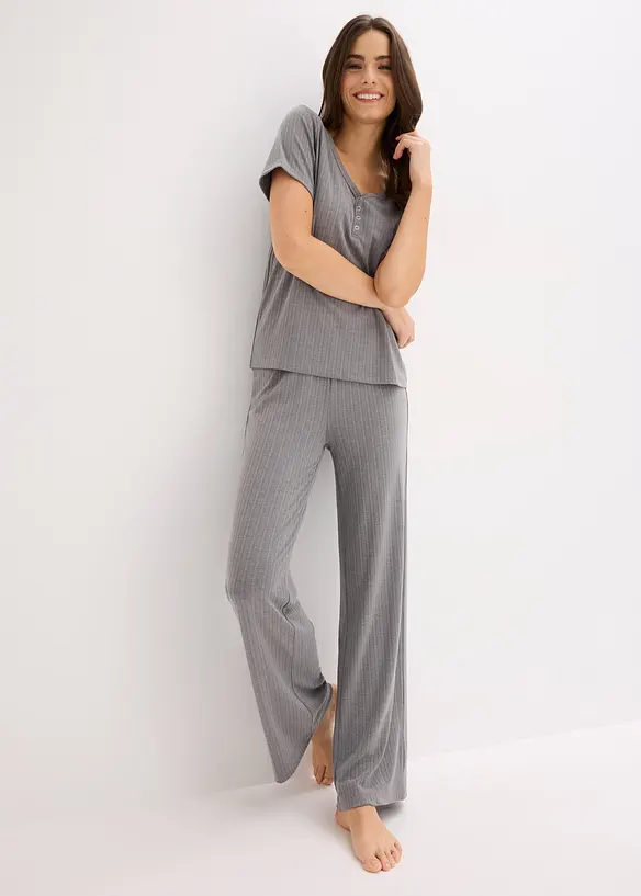 Tuta da casa a coste in misto viscosa, bonprix