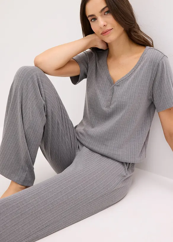 Tuta da casa a coste in misto viscosa, bonprix