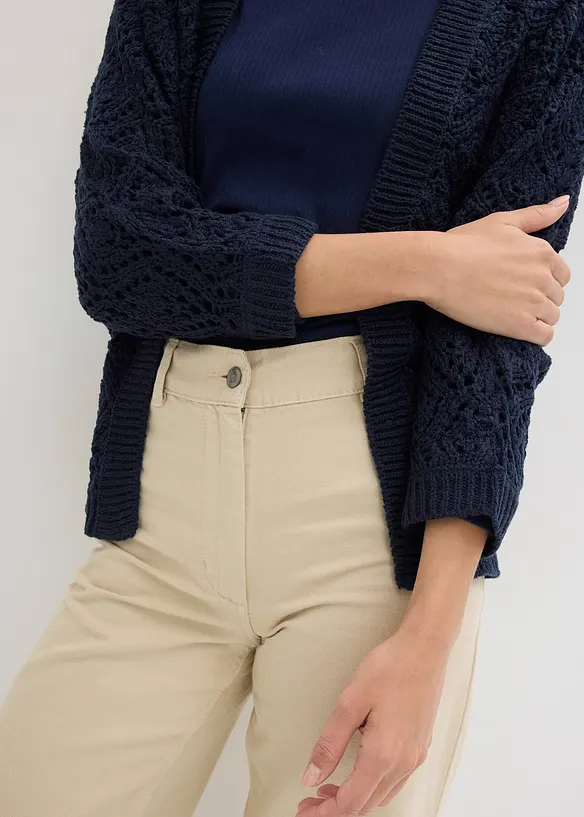 Cardigan traforato, bonprix