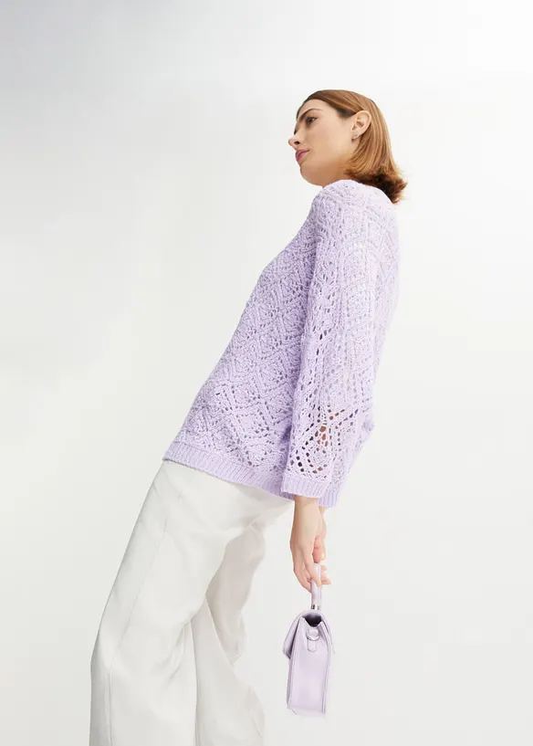 Cardigan traforato, bonprix