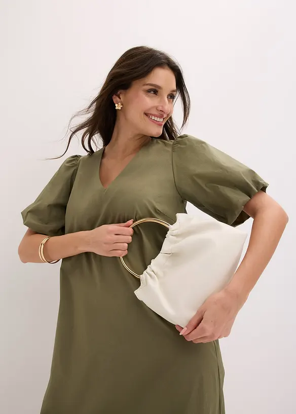 Abito midi in tessuto di cotone biologico, bonprix