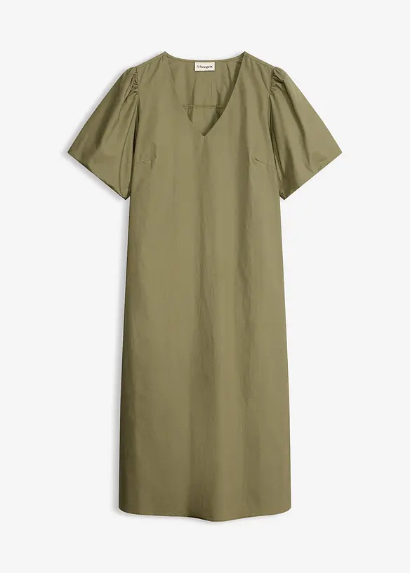 Abito midi in tessuto di cotone biologico, bonprix