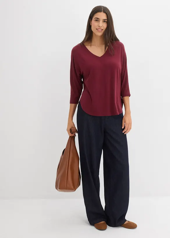 Maglia in misto viscosa fluente, bonprix