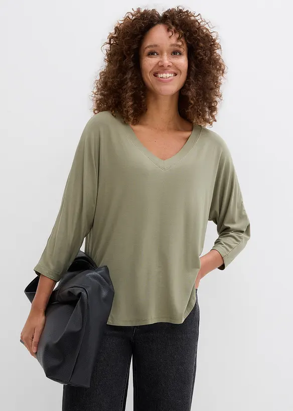 Maglia in misto viscosa fluente, bonprix