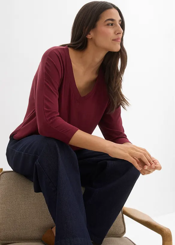 Maglia in misto viscosa fluente, bonprix