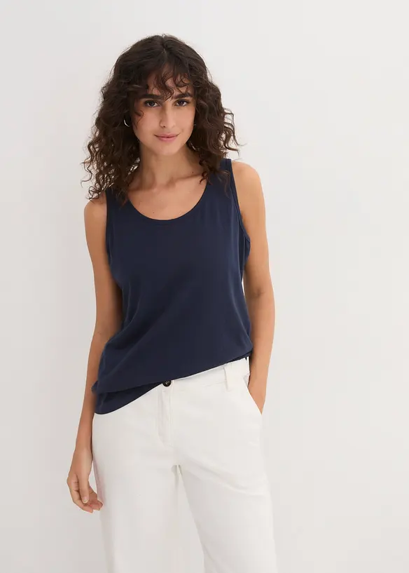 Top lungo in puro cotone (pacco da 5), bonprix