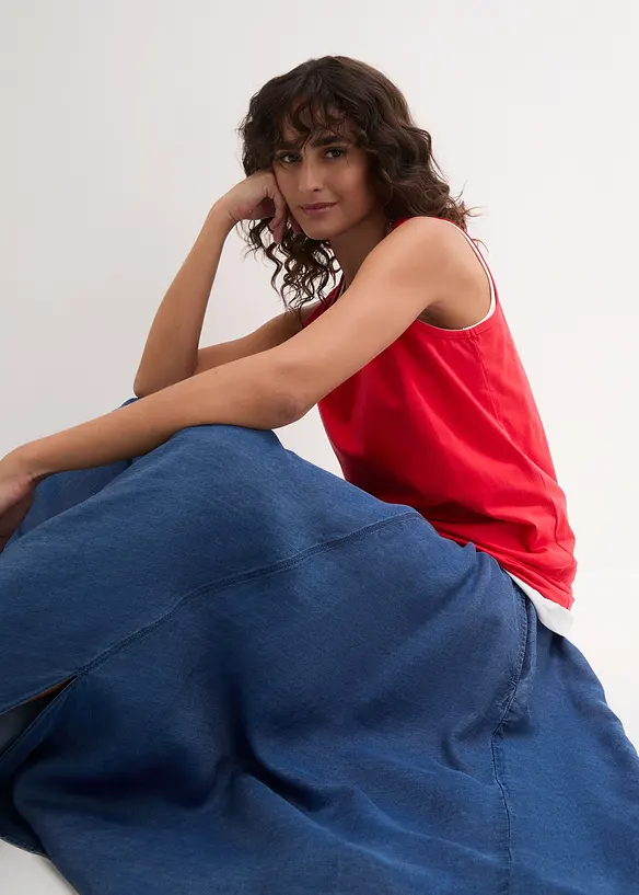 Top lungo in puro cotone (pacco da 5), bonprix