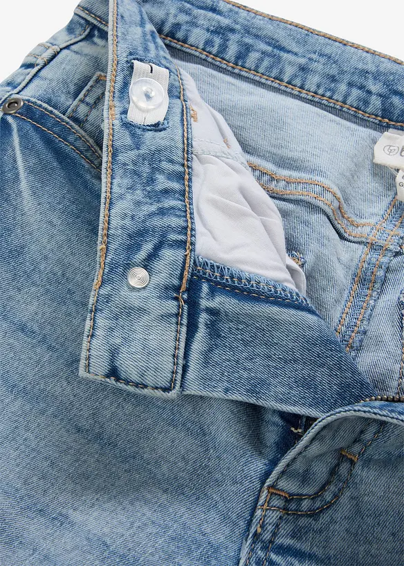 Jeans straight cropped, vita media, bonprix