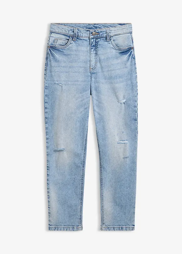 Jeans straight cropped, vita media, bonprix