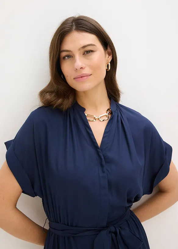 Abito chemisier in viscosa fluente, bonprix