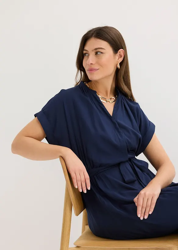 Abito chemisier in viscosa fluente, bonprix