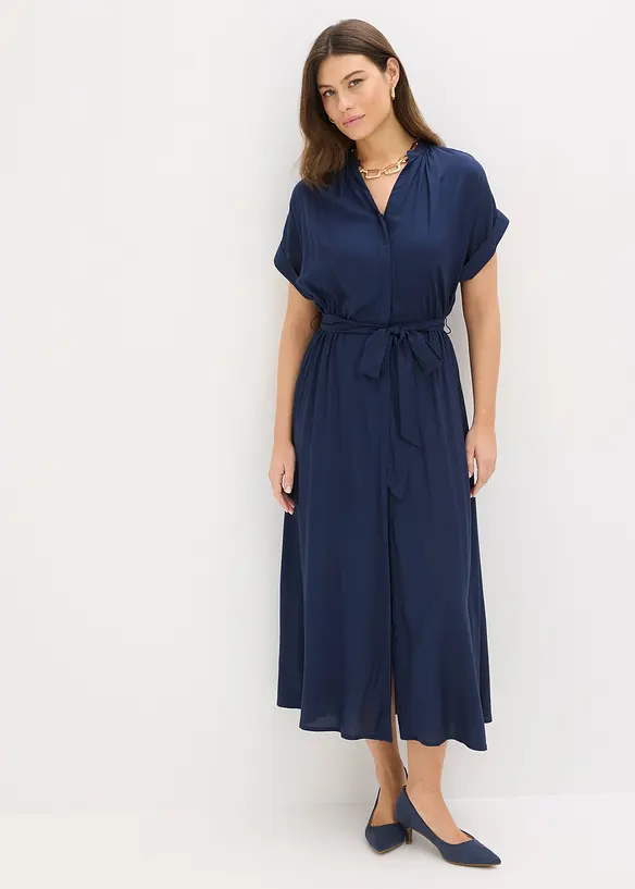 Abito chemisier in viscosa fluente, bonprix