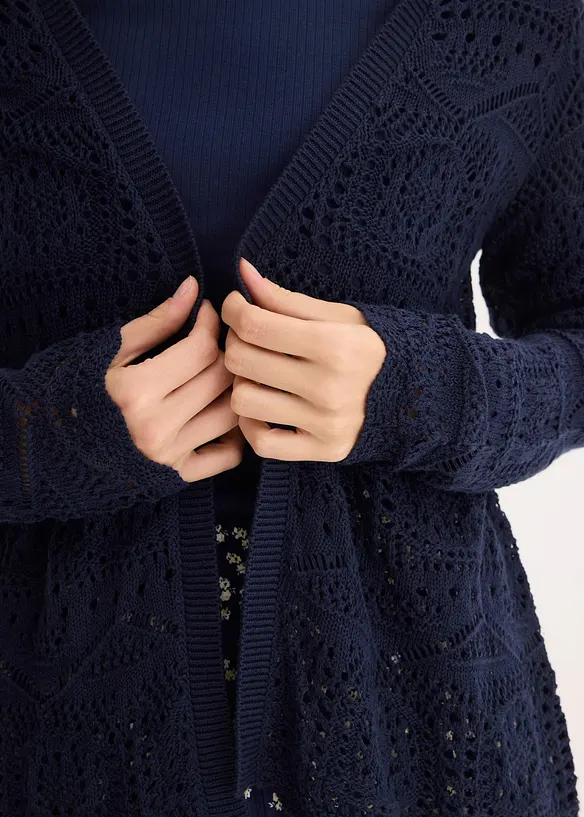 Cardigan traforato, bonprix