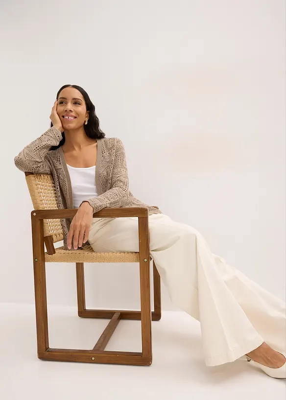 Cardigan traforato, bonprix