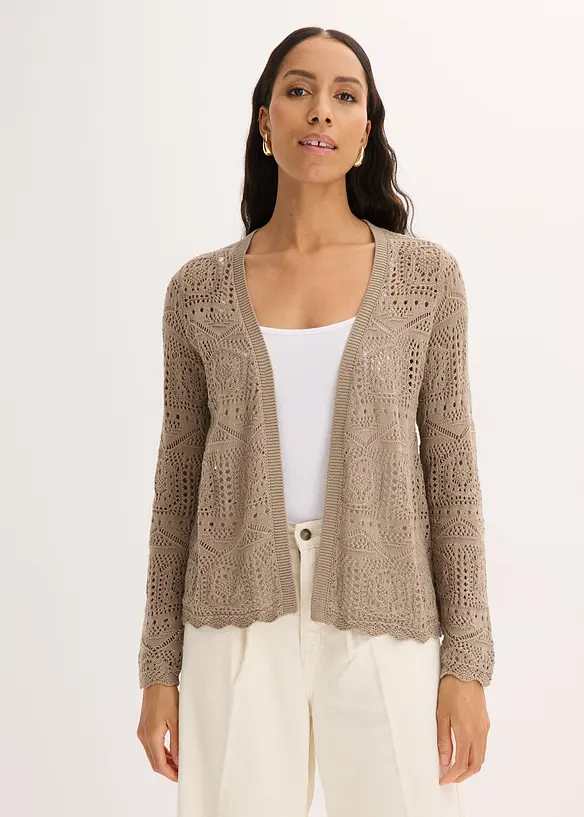 Cardigan traforato, bonprix