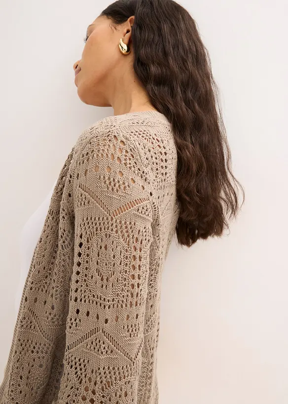 Cardigan traforato, bonprix